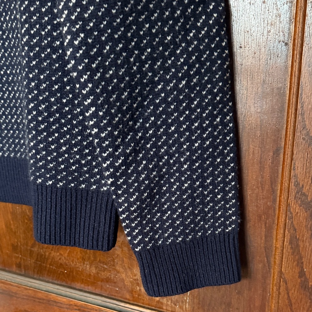 Flint and Tinder Nordic Wool Sweater - Navy, Medium - Picture 3 of 4